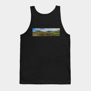 Panorama of Glen Shee in Perthshire, Scotland Tank Top